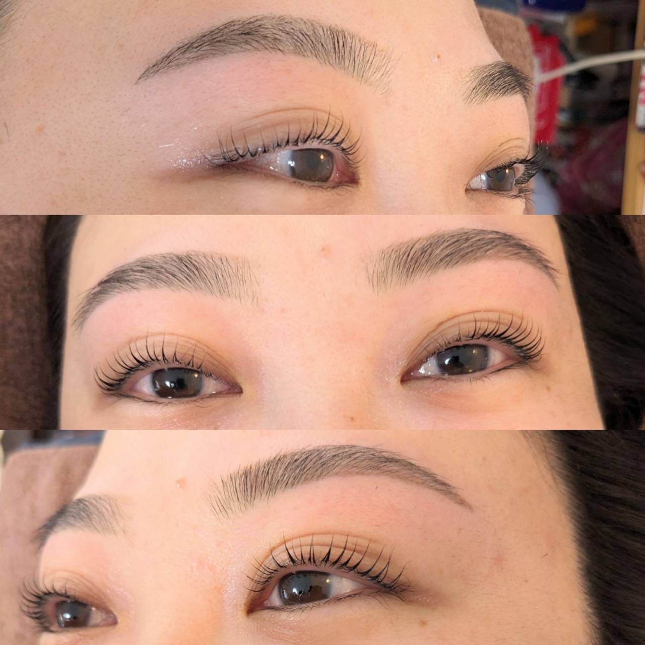 人気のセットメニュー、まつ毛パーマ&眉スタイリング♪