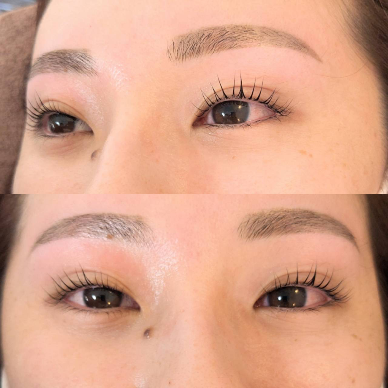 人気のセットメニュー、まつ毛パーマ&眉スタイリング♪